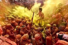 Holi at Radha Kund